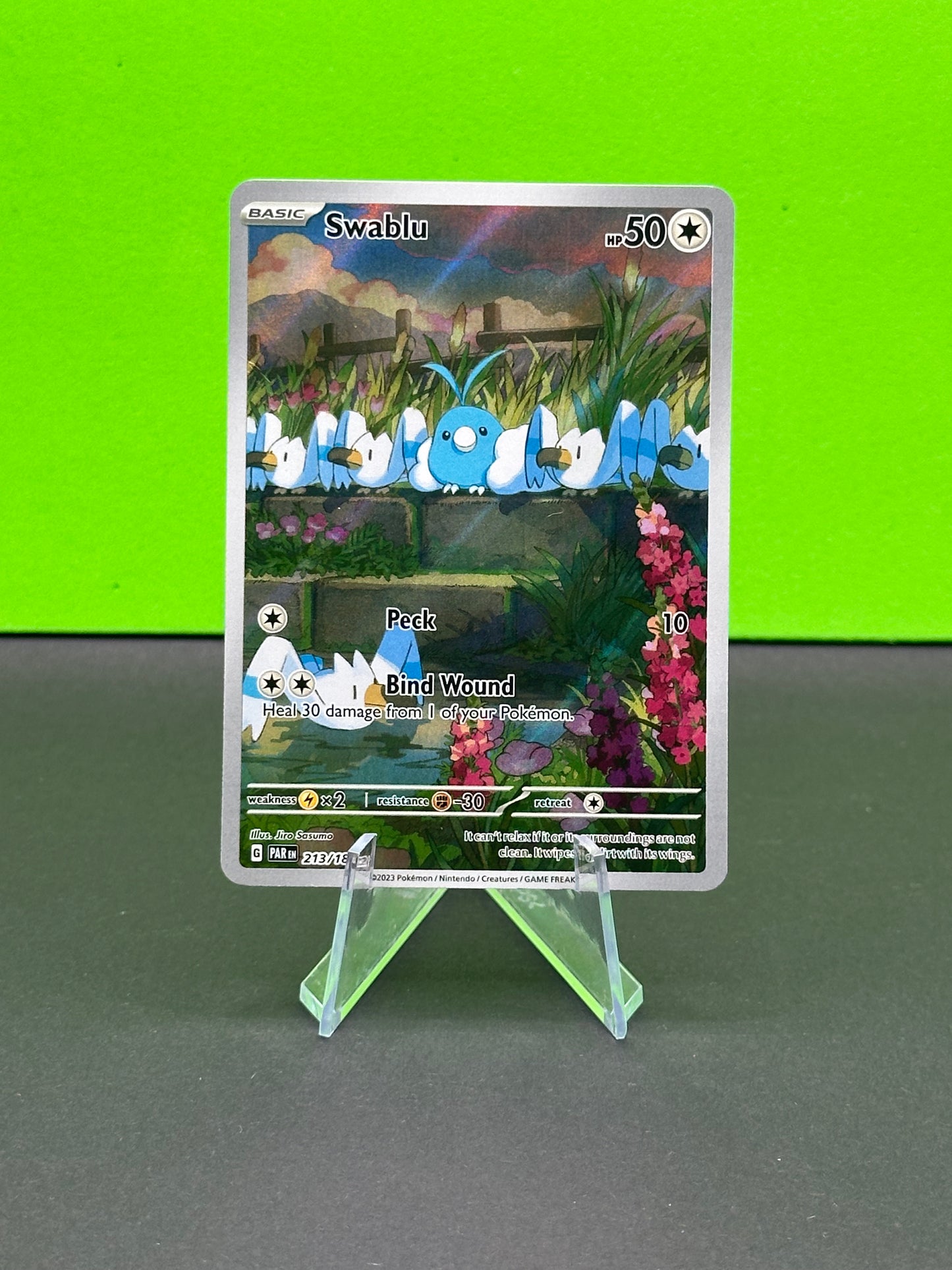 Pokémon S&V Paradox Rift: Swablu 213/182 (LIGHT PLAY)
