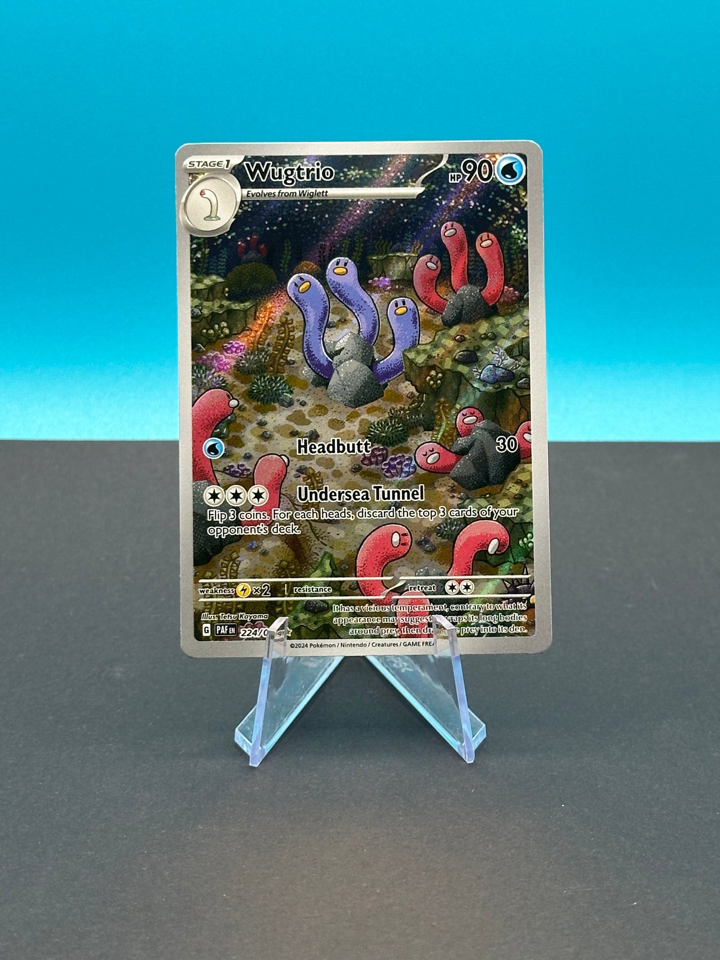 Pokémon S&V Paldean Fates: Wugtrio 224/091