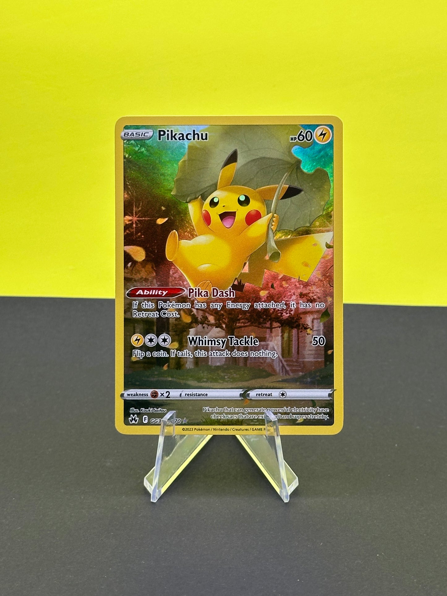 Pokémon S&S Crown Zenith: Pikachu GG30/GG70 (Holo Rare) (Copy)