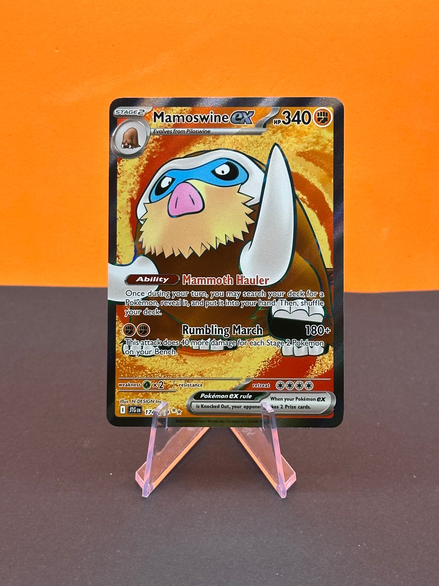 Pokémon S&V Journey Together: Mamoswine ex 174/159