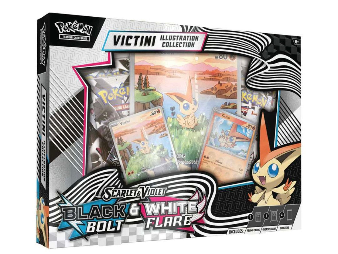 Pokémon TCG Black Bolt & White Flare Victini Illustrations Collection Box