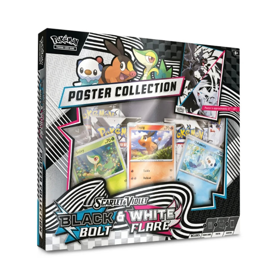 Pokémon TCG Black Bolt & White Flare Poster Collection Box