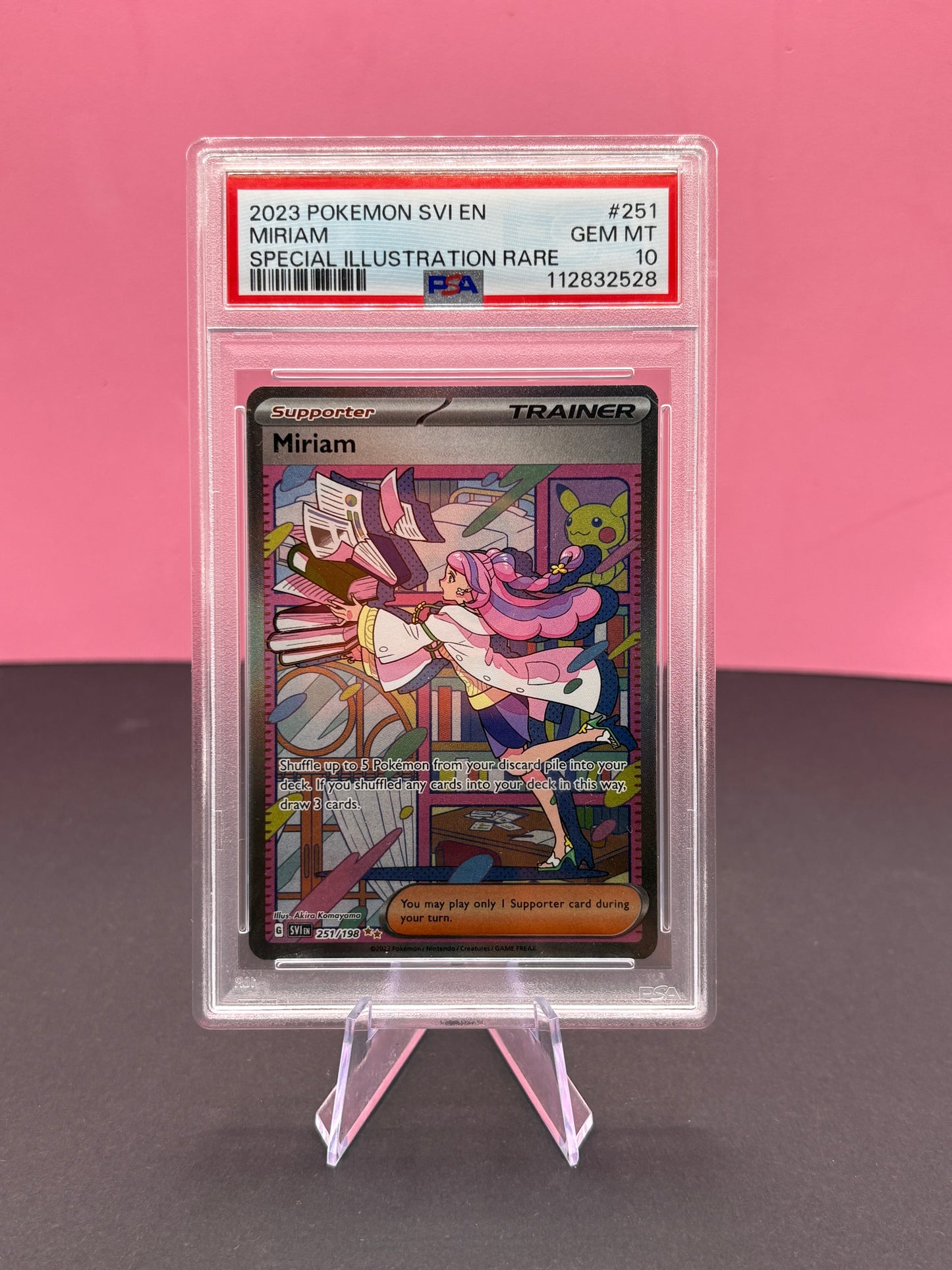 Pokémon TCG Scarlet & Violet: Miriam 251/198 (PSA 10)