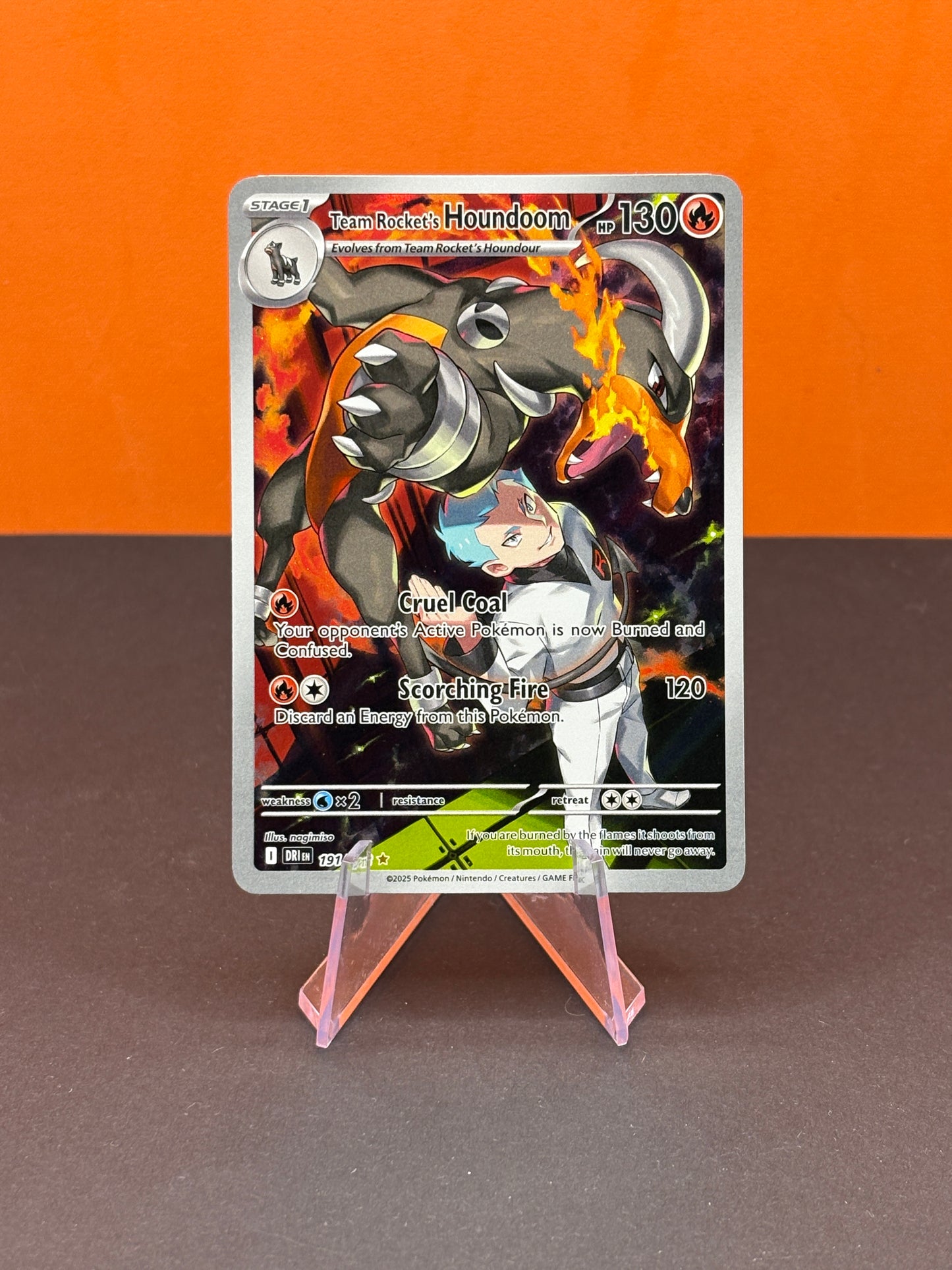 Pokémon TCG S&V Destined Rivals: Team Rocket's Houndoom 191/182