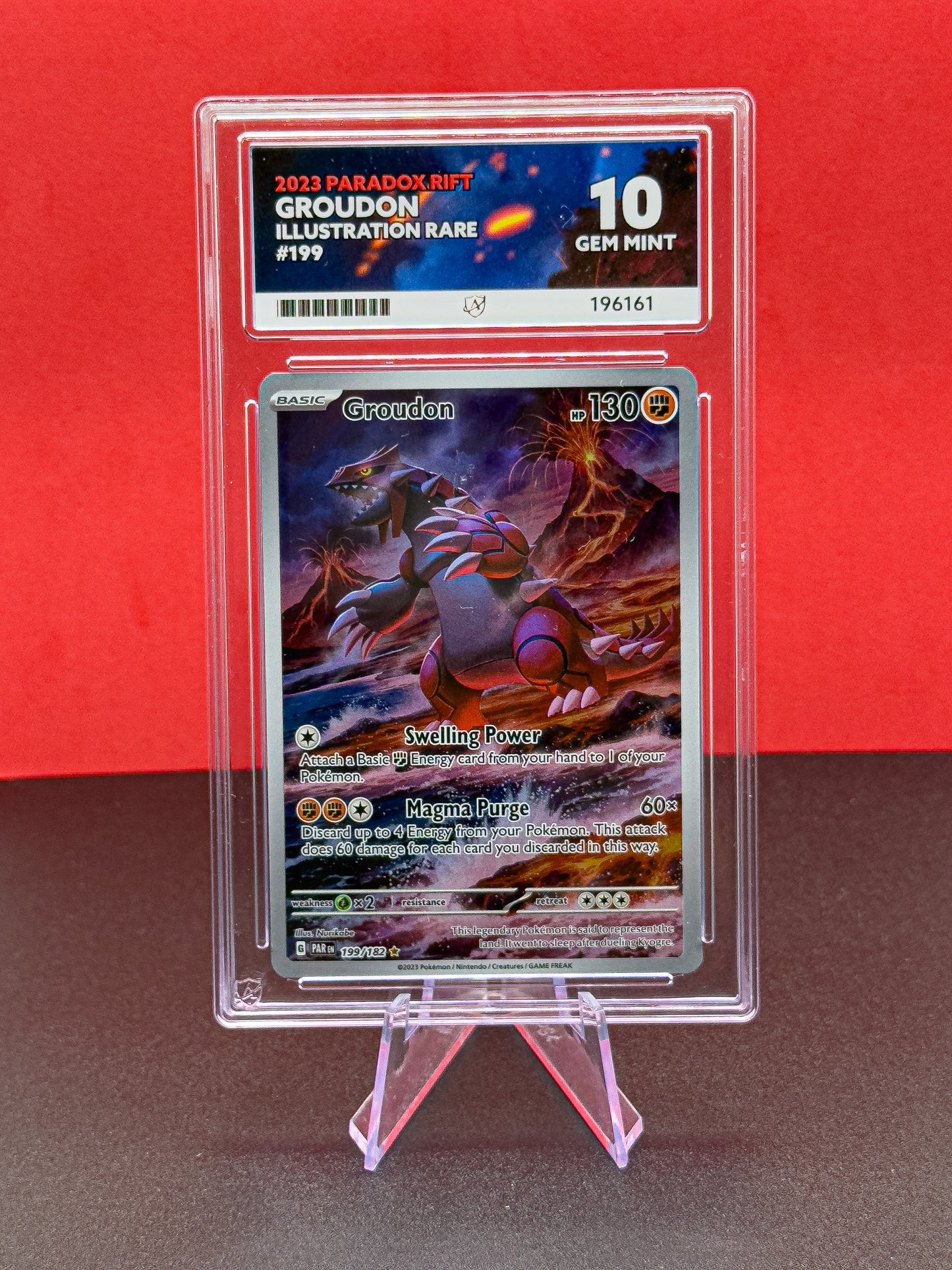 Pokémon S&V Paradox Rift: Groudon 199/182 (ACE 10)