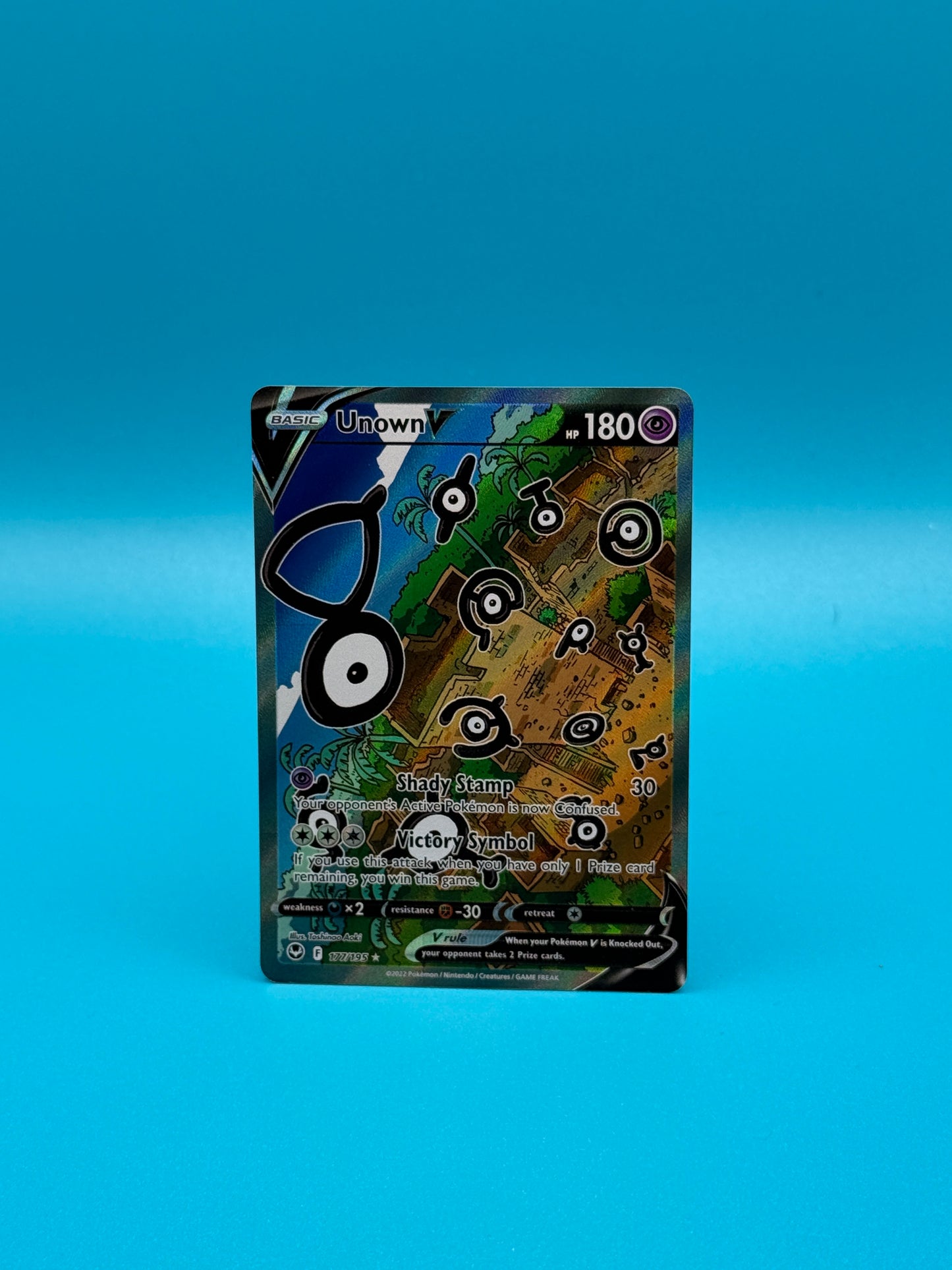 Pokémon TCG S&S Silver Tempest: Unown V 177/195 (Ultra Rare)