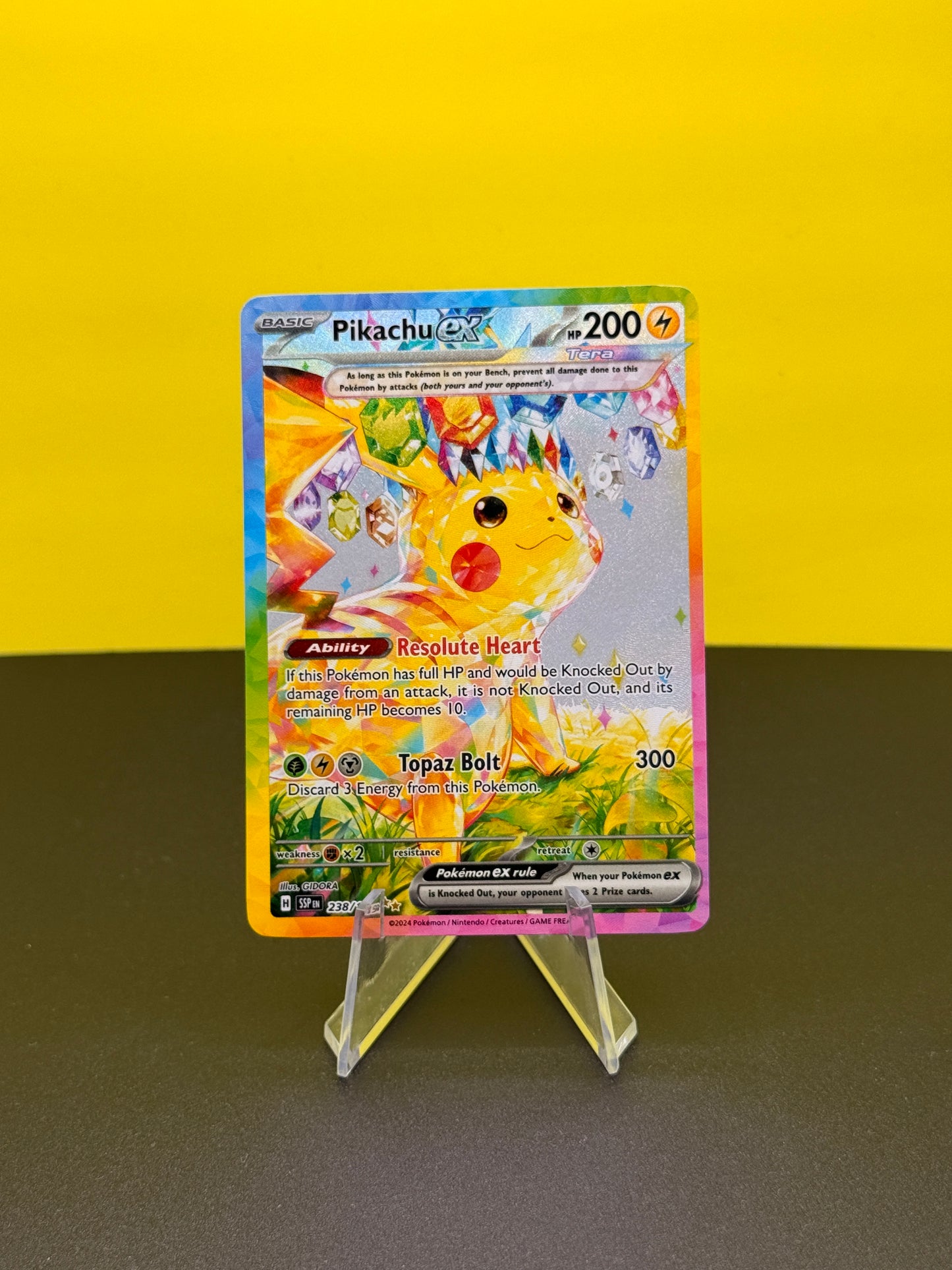Pokémon TCG S&V Surging Sparks: Pikachu ex 222/191 (Special Illustration Rare)