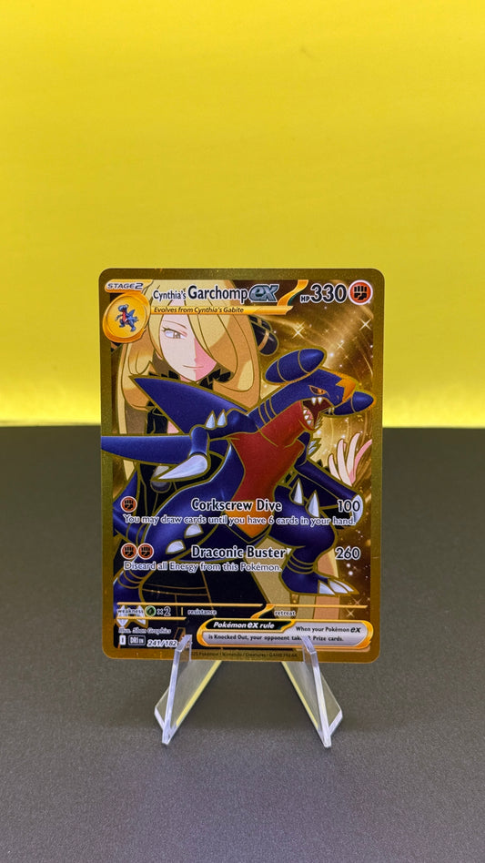 Pokémon S&V Destined Rivals: Cynthia's Garchomp ex 241/182 (Hyper Rare)
