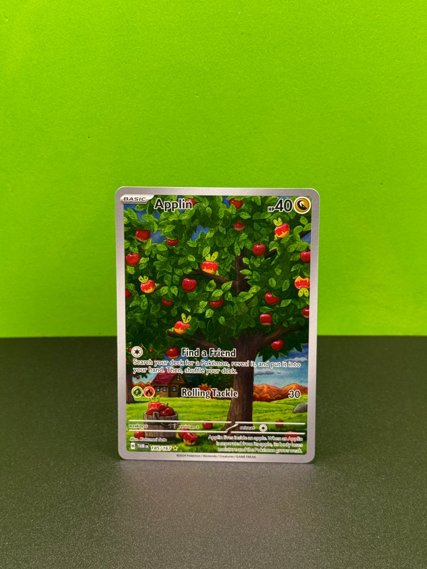 Pokémon TCG S&V Twilight Masquerade: Applin 185/167 (Illustration Rare)