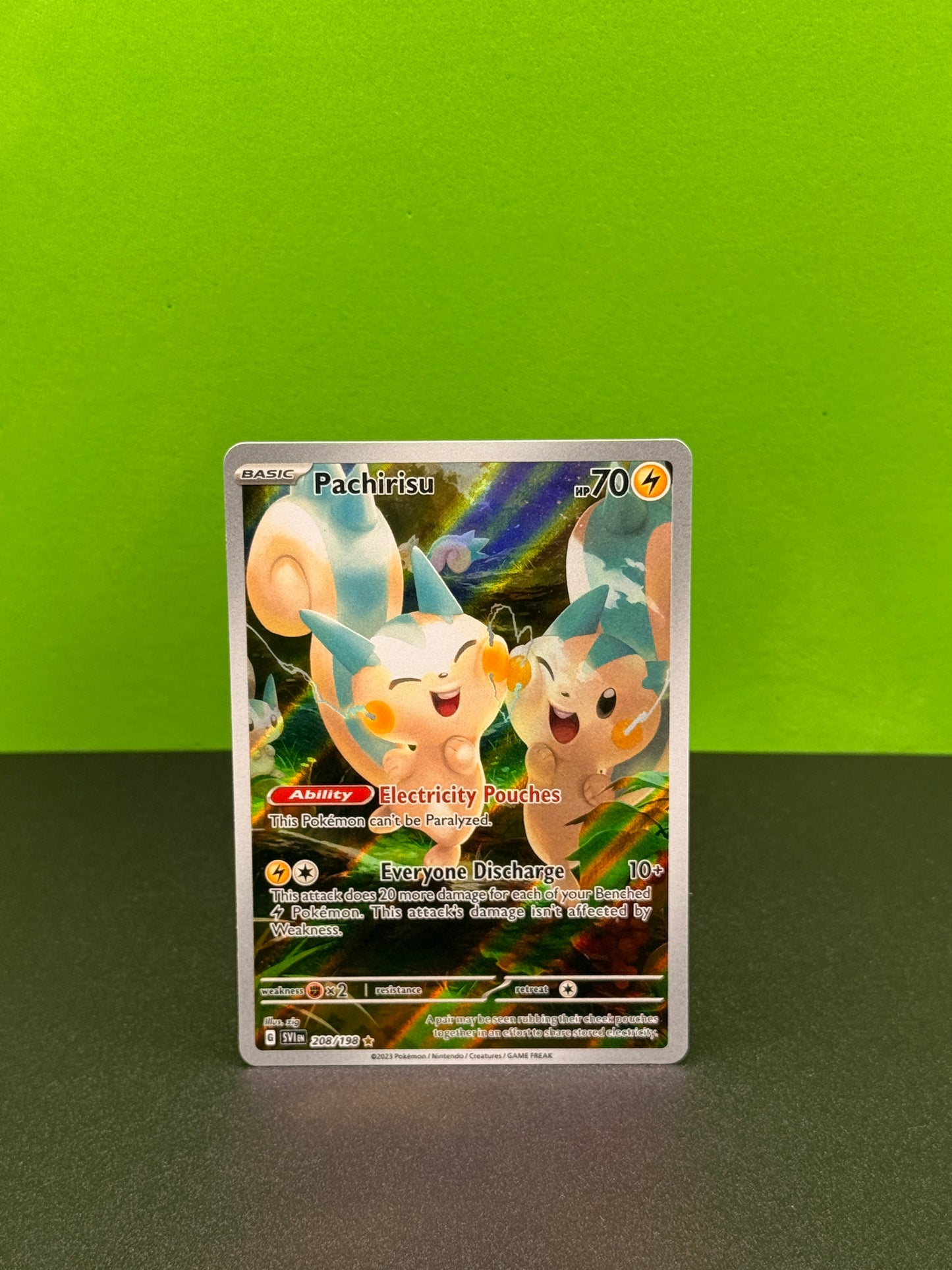 Pokémon TCG Scarlet & Violet: Pachirisu 208/198 (Illustration Rare)