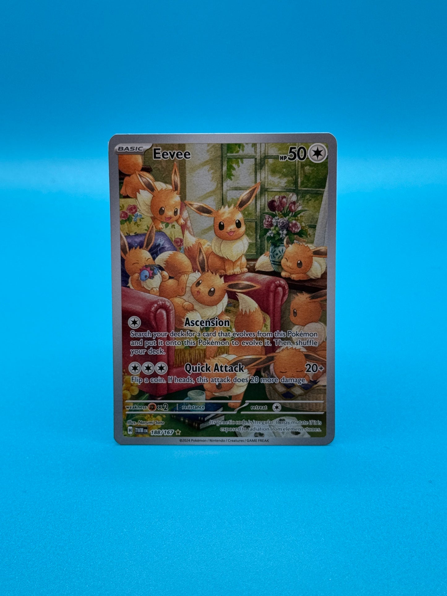 Pokémon TCG S&V Twilight Masquerade: Eevee 188/167 (Illustration Rare)
