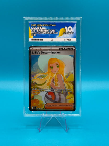 Pokémon TCG Mega Evolutions: Lillie's Determination 184/132 ACE GEM MINT 10 (Special Illustration Rare)