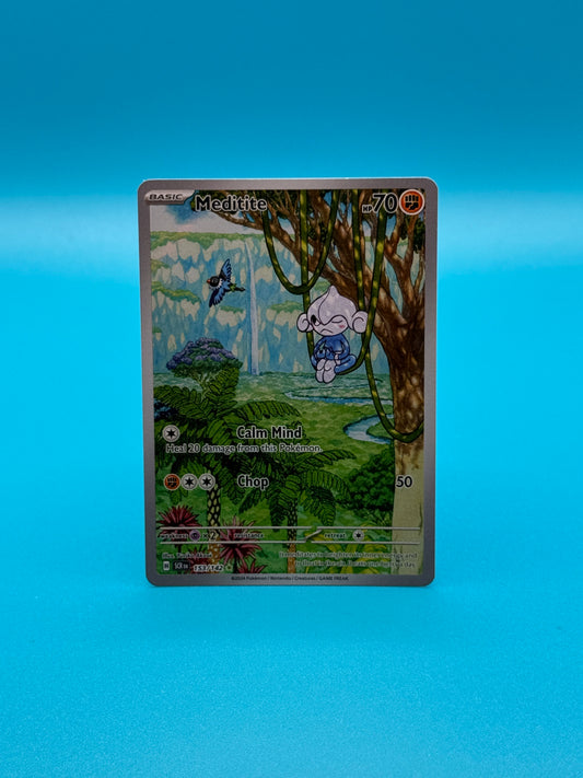 Pokémon TCG S&V Stellar Crown: Meditite 153/142 (Illustration Rare)