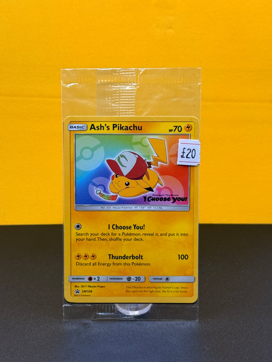 Pokémon TCG Sun & Moon Promo: Ash's Pikachu SM108