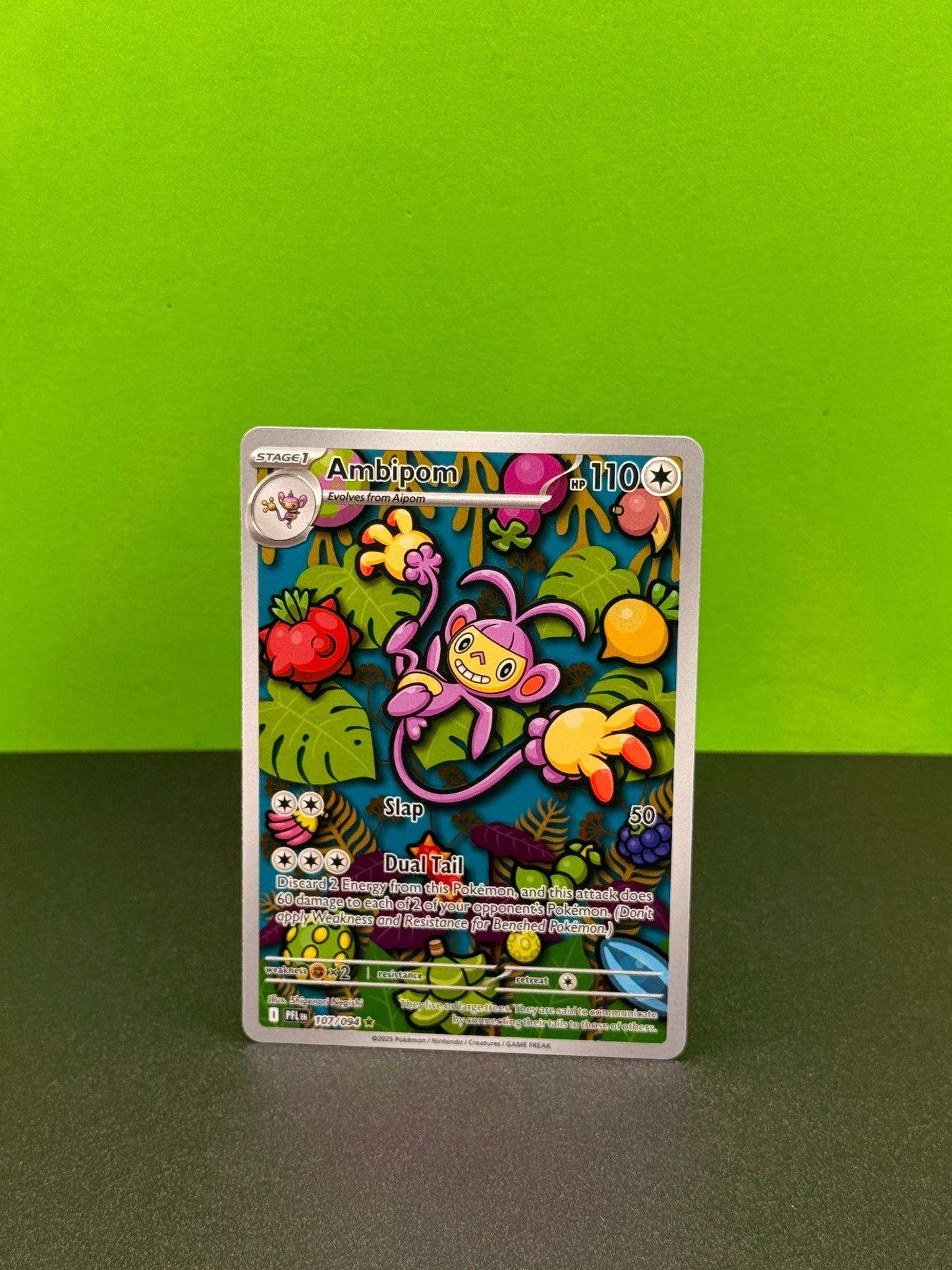 Pokémon TCG ME Phantasmal Flames: Ambipom 107/094 (Illustration Rare)