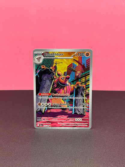 Pokémon TCG S&V Black Bolt: Conkeldurr 127/086 (Illustration Rare)