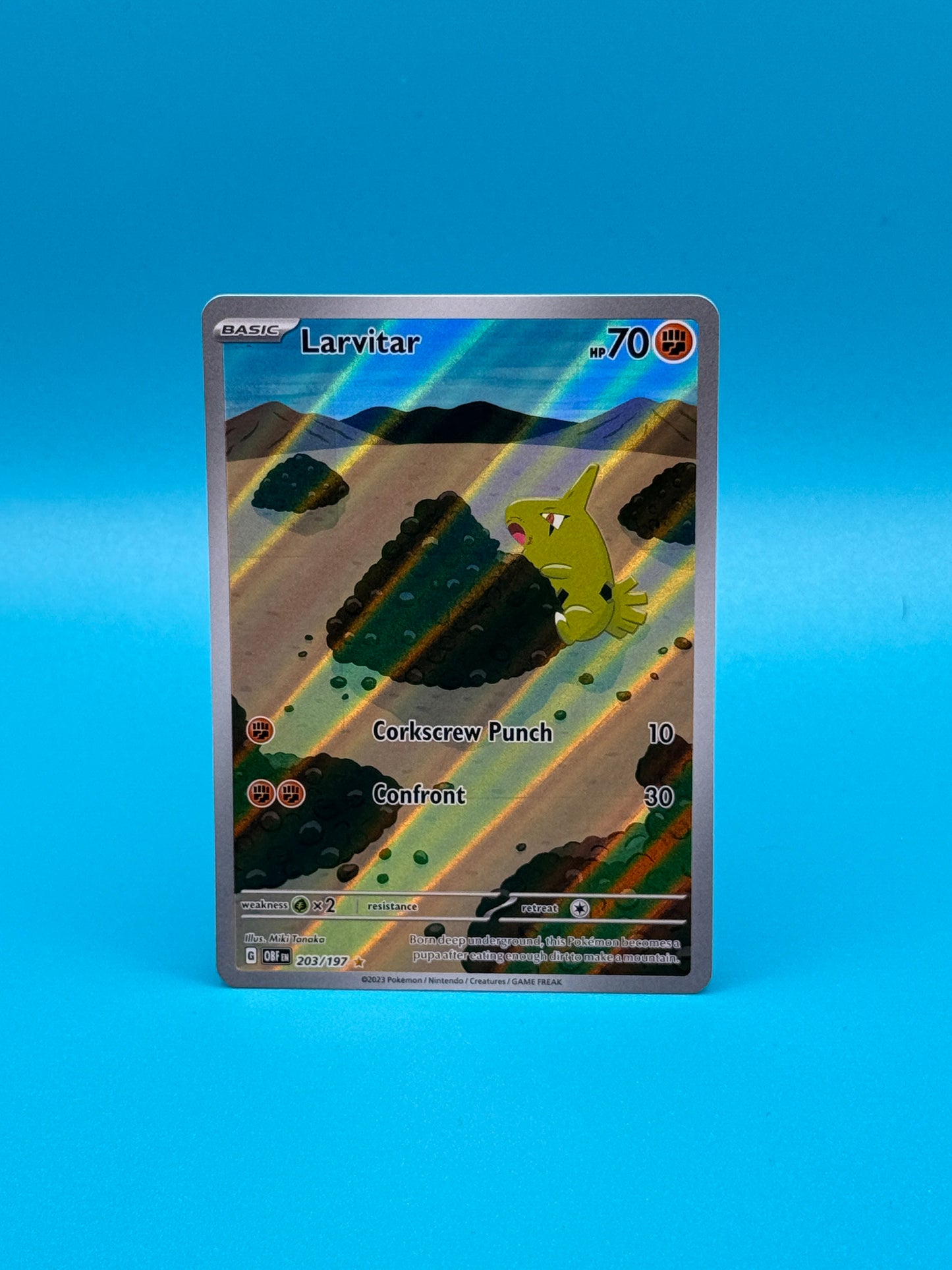 Pokémon TCG S&V Obsidian Flames: Larvitar 203/197 (Illustration Rare)