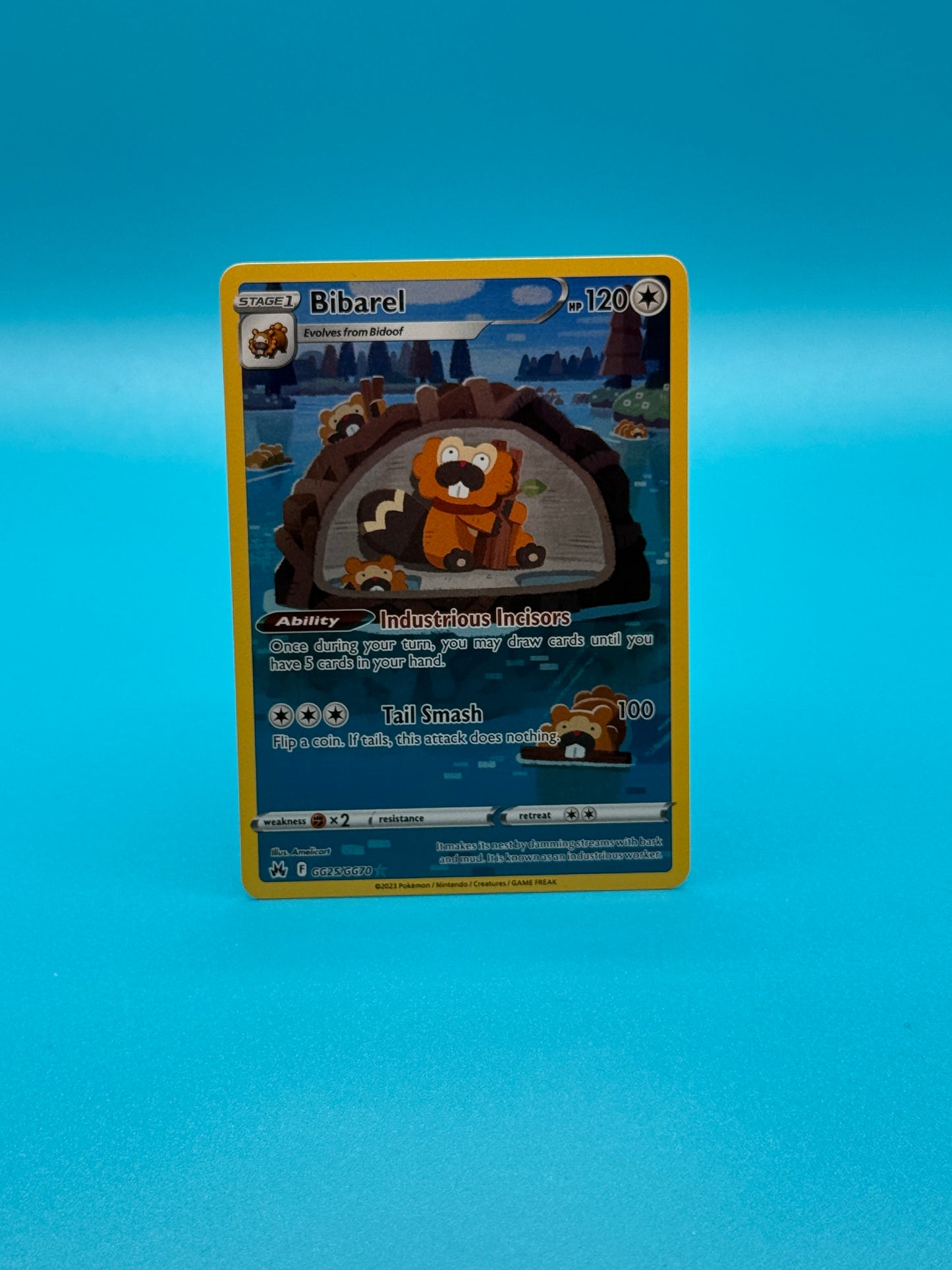 Pokémon TCG S&S Crown Zenith: Bibarel GG25/GG70 (Galarian Gallery)