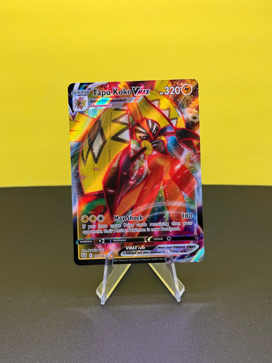 Pokémon TCG SWSH Battle Styles: Tapu Koko Vmax 051/163 (Illustration Rare)