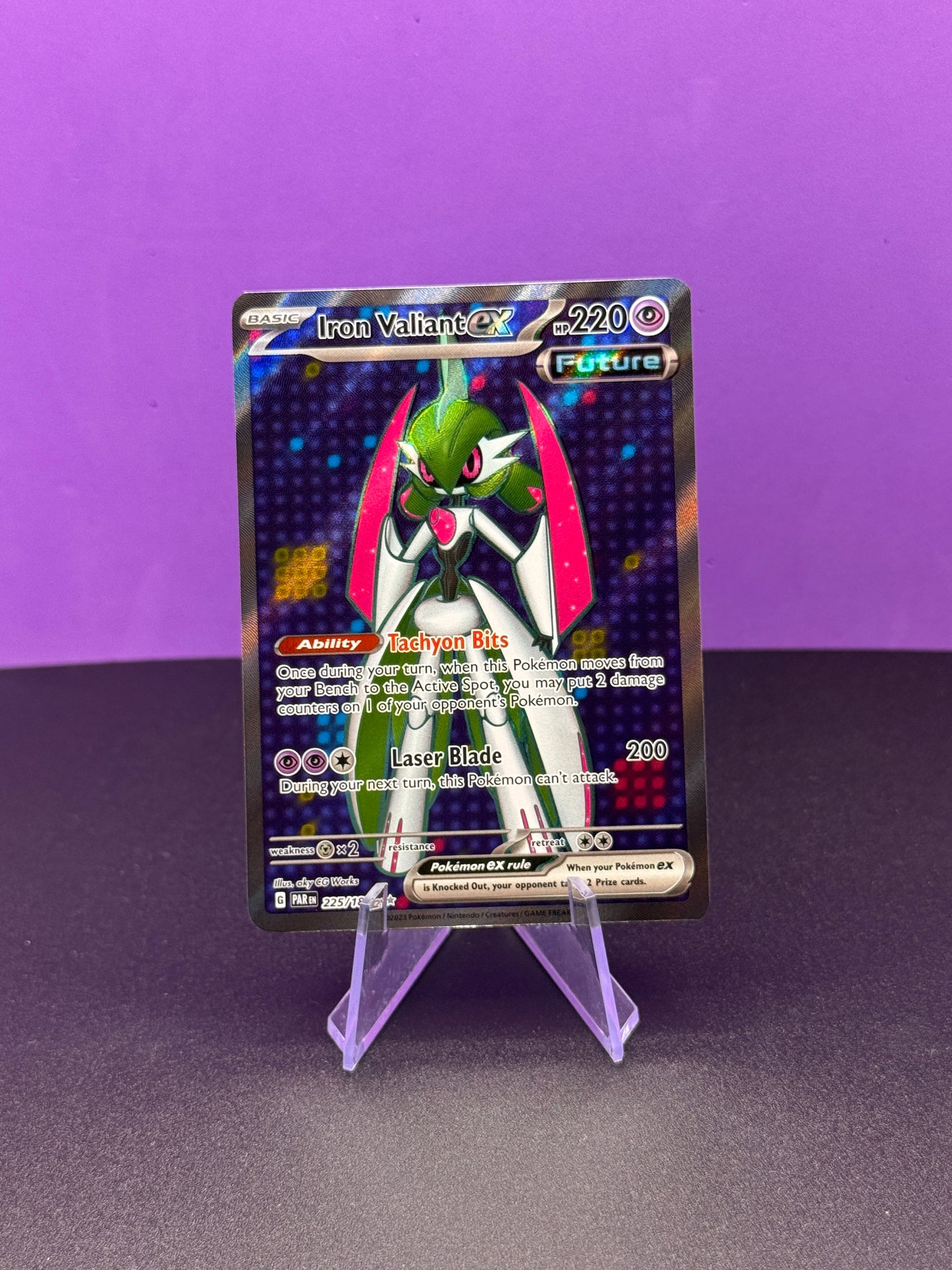 Pokémon TCG S&V Paradox Rift: Iron Valiant ex 225/182 (Full Art)