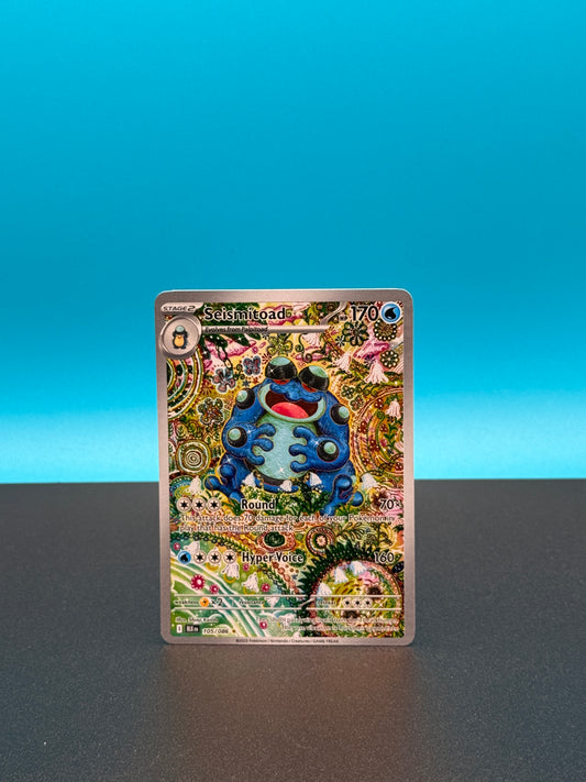 Pokémon TCG S&V Black Bolt: Seismitoad 105/086 (Illustration Rare)