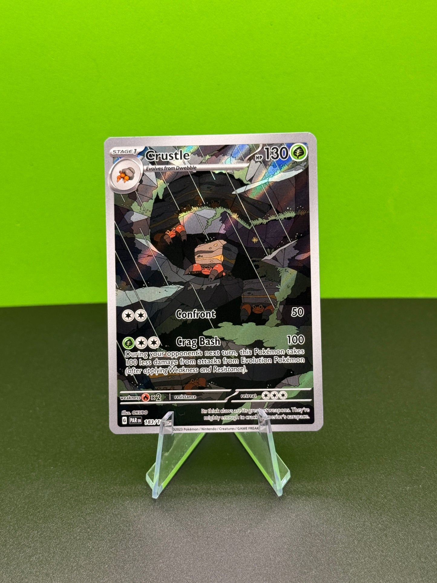 Pokémon TCG S&V Paradox Rift: Crustle 183/182 (Illustration Rare)