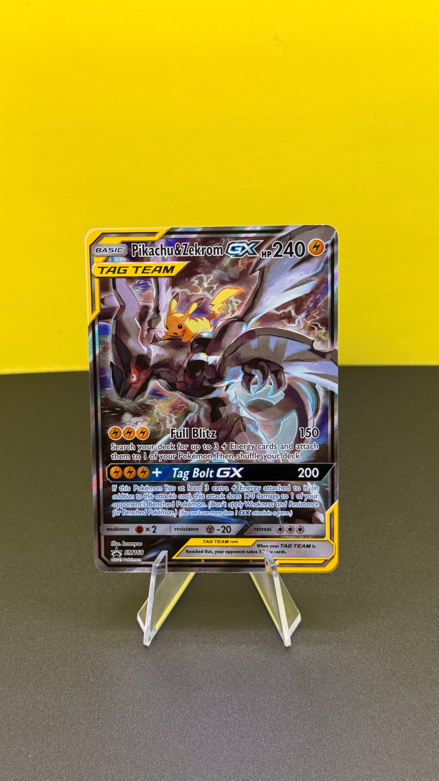 Pokémon TCG Sword & Shield: Pikachu & Zekrom GX Promo Sm168