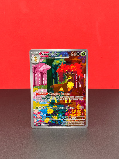 Pokémon TCG S&V Temporal Forces: Sawsbuck 166/162 (Illustration Rare)