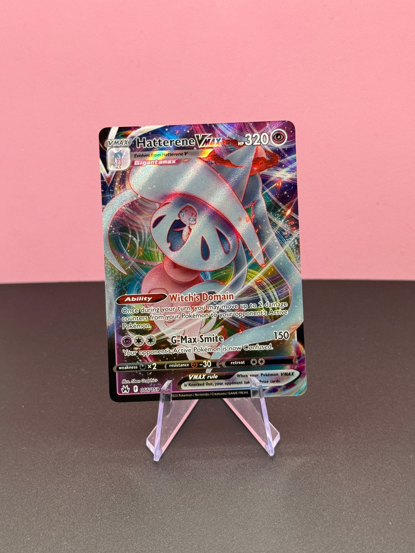 Pokémon TCG S&S Crown Zenith: Hatterene Vmax 066/159