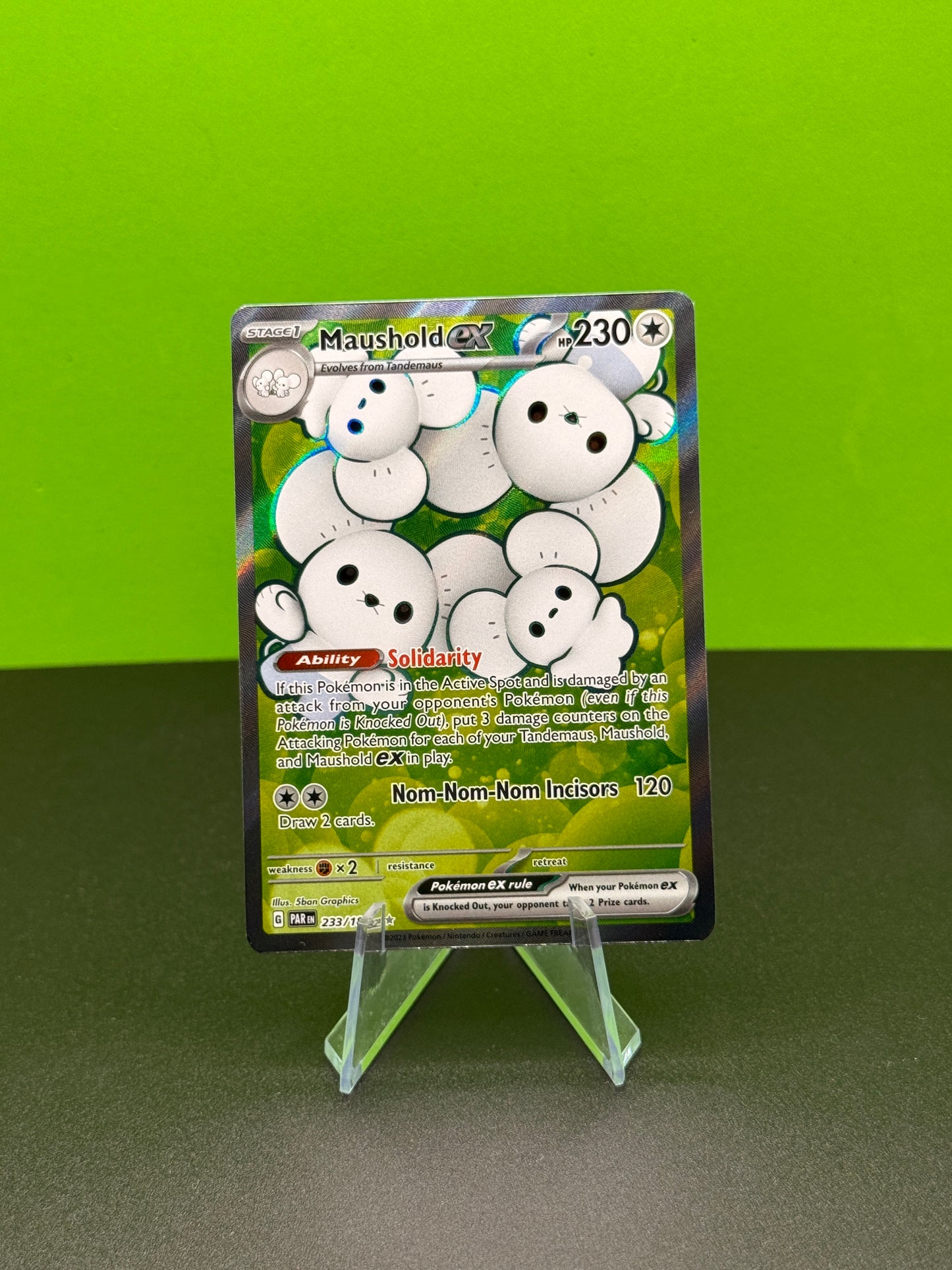 Pokémon TCG S&V Paradox Rift: Maushold Ex 233/182 (Full Art)