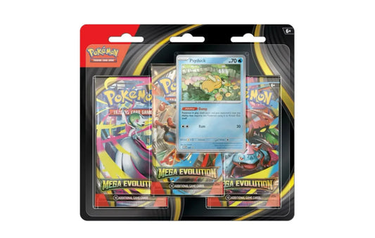 Pokémon TCG Mega Evolutions: 3-Pack-Blister (Psyduck Promo)