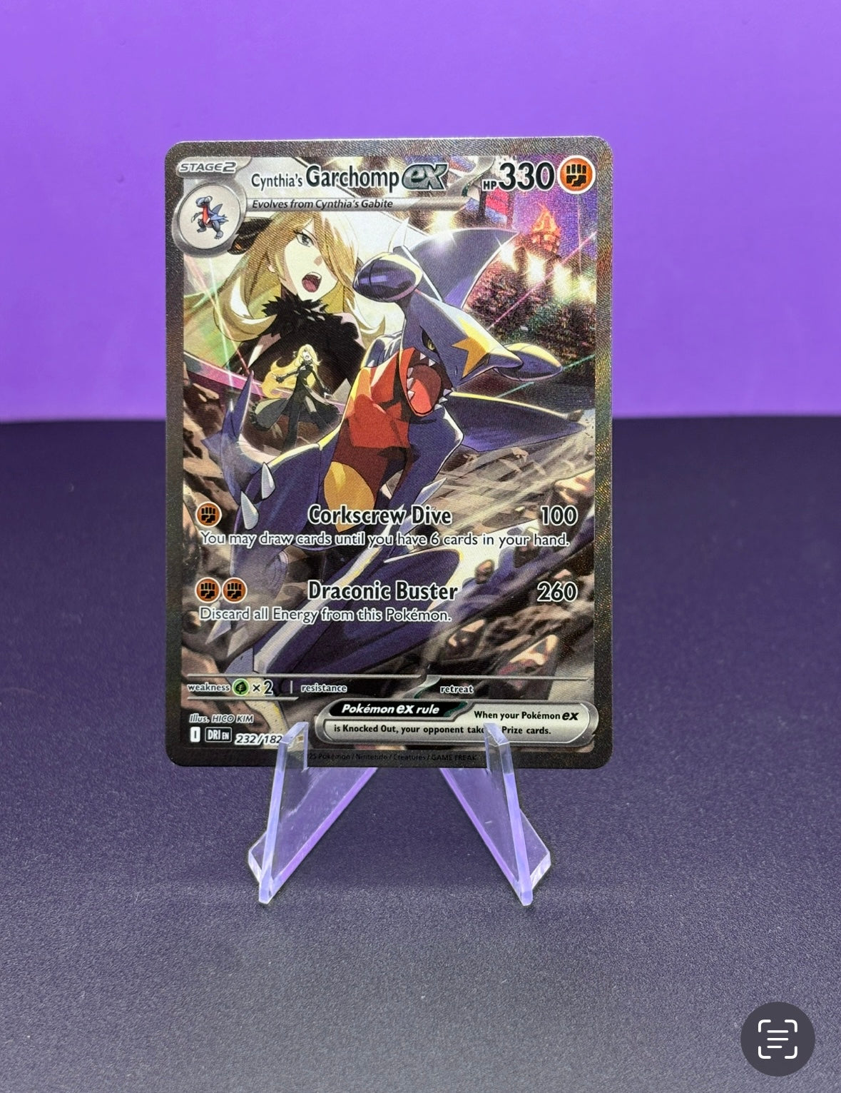 Pokèmon TCG S&V Destined Rivals: Cynthia’s Garchomp 232/182 (Special Illustration Rare)