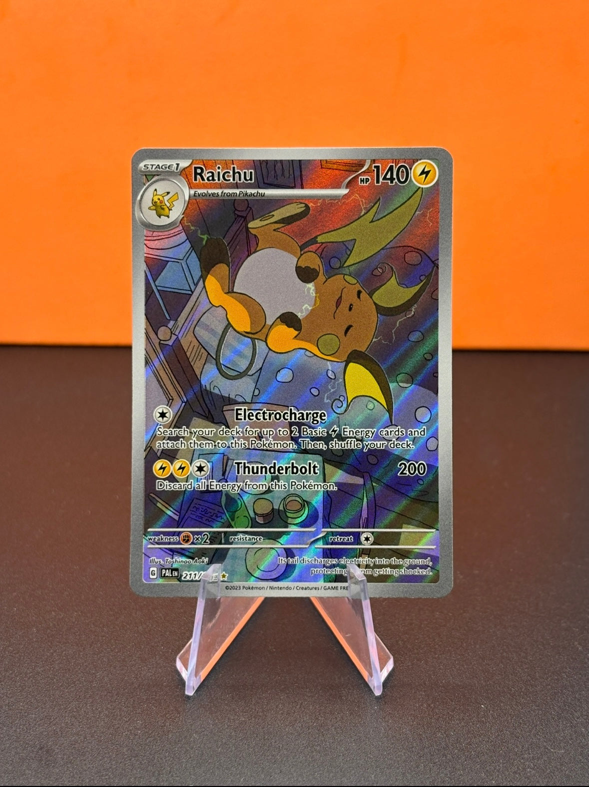 Pokémon TCG S&V Paldea Evolved: Raichu 211/193 (Illustration Rare)