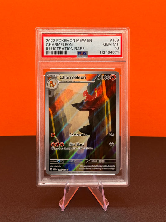 Pokémon TCG S&V 151: Charmeleon 169/165 PSA GEM MINT 10 (Illustration Rare)