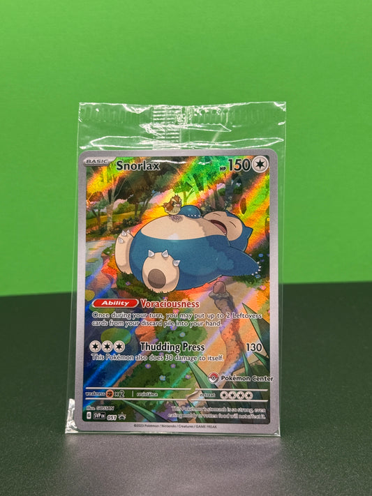 Pokémon TCG S&V 151: Snorlax Pokemon Center Stamped Promo (Sealed)