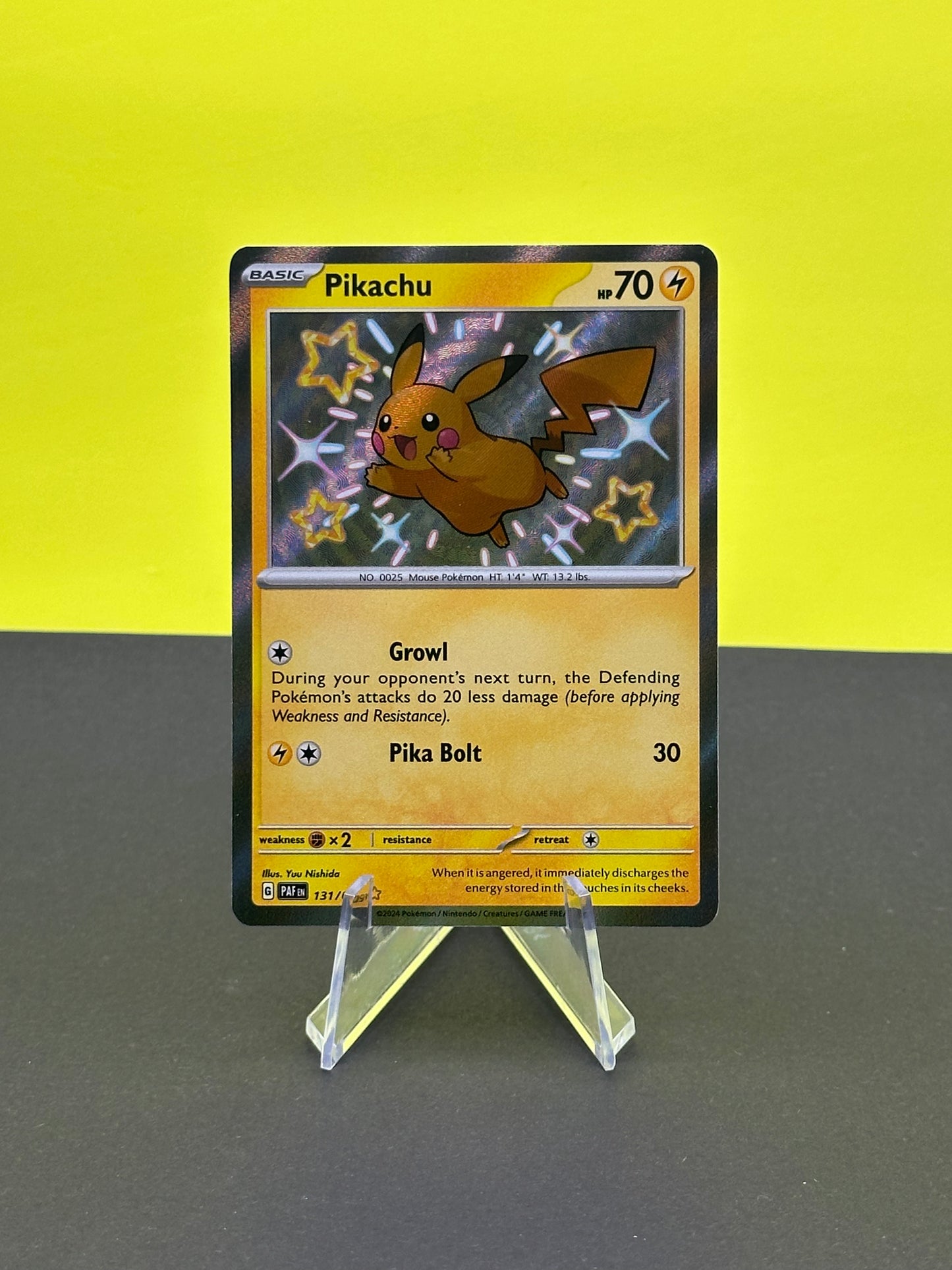 Pokémon S&V Paldean Fates: Pikachu 131/091 (Shiny Rare)