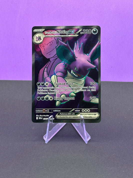 Pokémon S&V Destined Rivals: Team Rocket's Nidoking ex 216/182