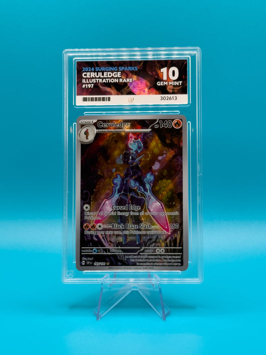 Pokémon TCG Scarlet & Violet Surging Sparks: Ceruledge 197/191 (ACE GRADING GEM MINT 10)