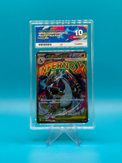 Pokémon TCG Mega Dream EX: Mega Charizard X EX 223/193 (ACE GRADING GEM MINT 10)