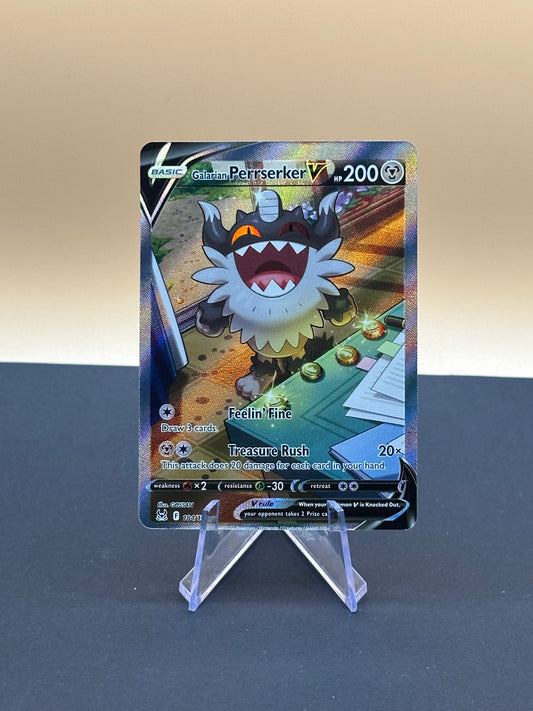 Pokémon SWSH Lost Origin: Galarian Perrserker V 184/196