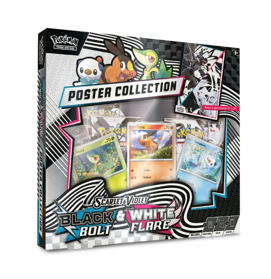 Pokémon TCG Black Bolt & White Flare Poster Collection Box