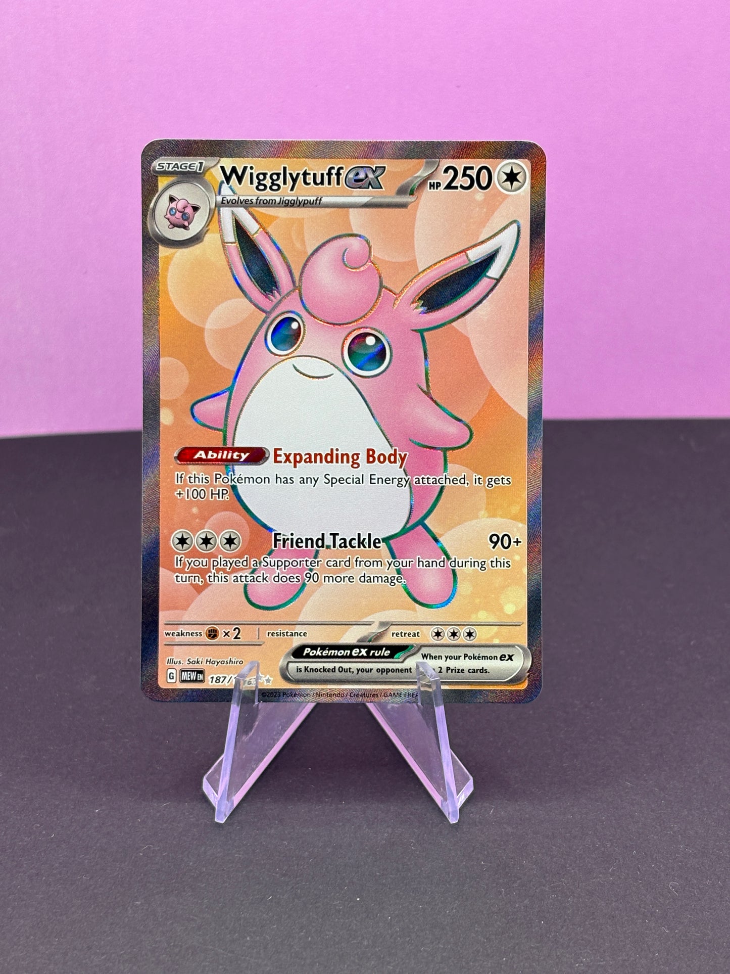 Pokémon TCG S&V 151: WigglyTuff ex 187/165