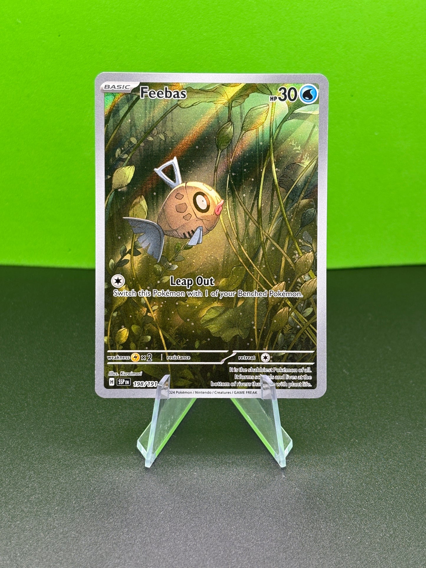 Pokémon TCG S&V Surging Sparks: Feebas 198/191 (Illustration Rare)