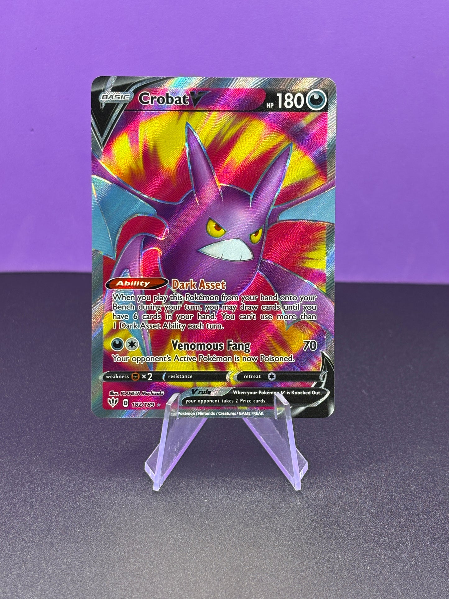 Pokémon TCG S&S Darkness Ablaze: Crobat V 182/189 (Ultra Rare)