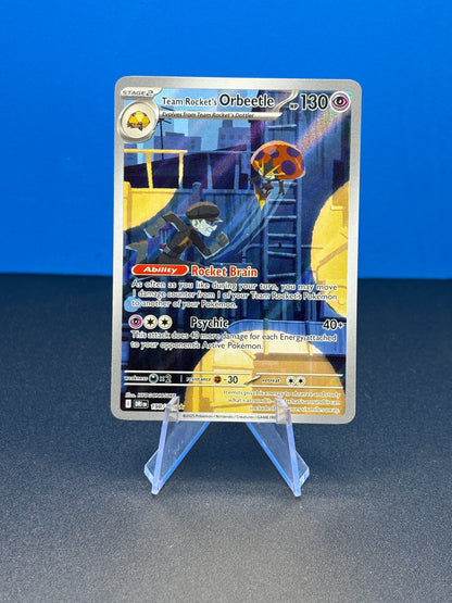 Pokémon TCG S&V Destined Rivals: Team Rocket's Orbeetle 198/182 (Illustration Rare)