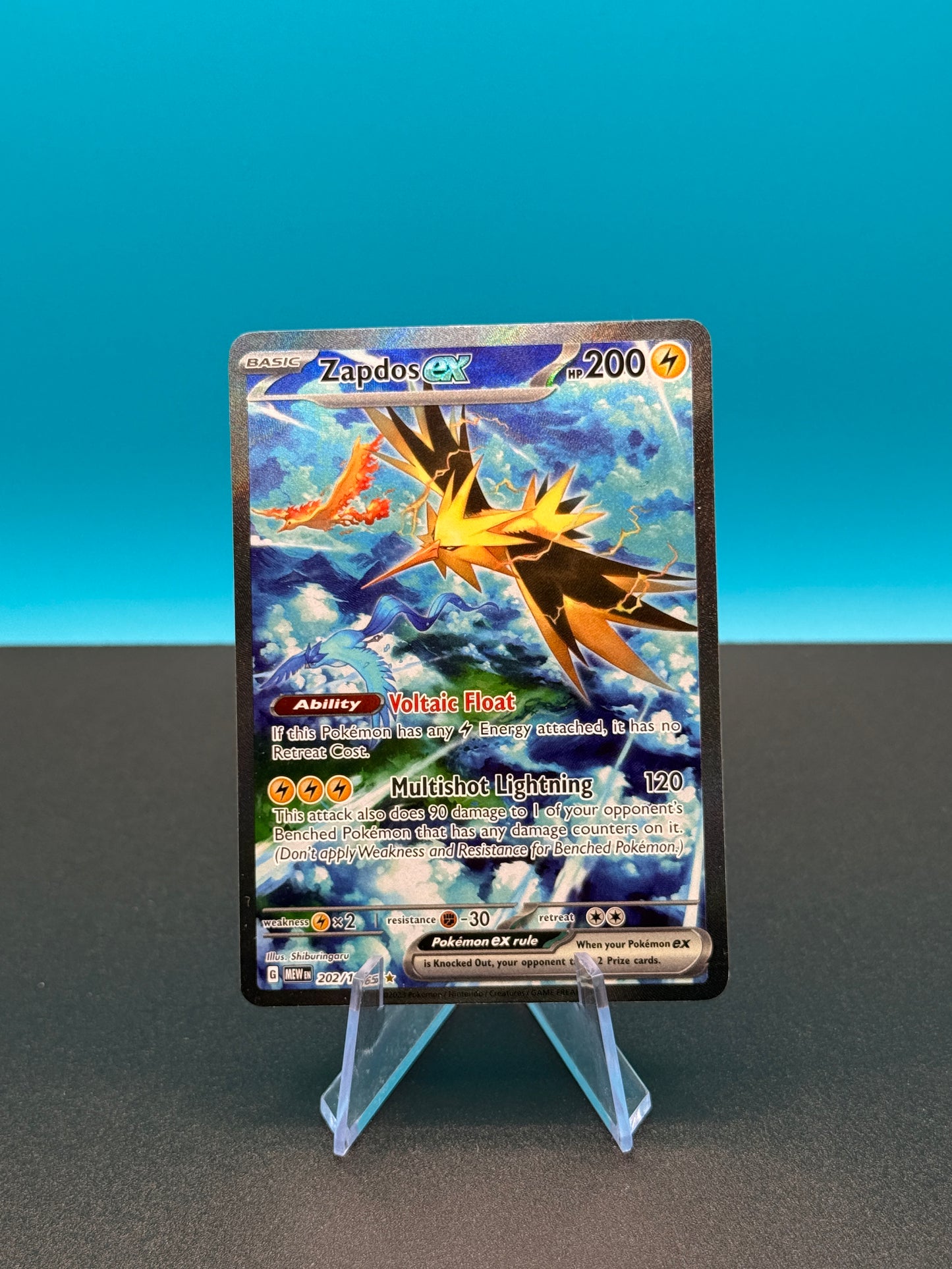 Pokémon TCG S&V 151: Zapdos Ex 202/165 (Special Illustration Rare)