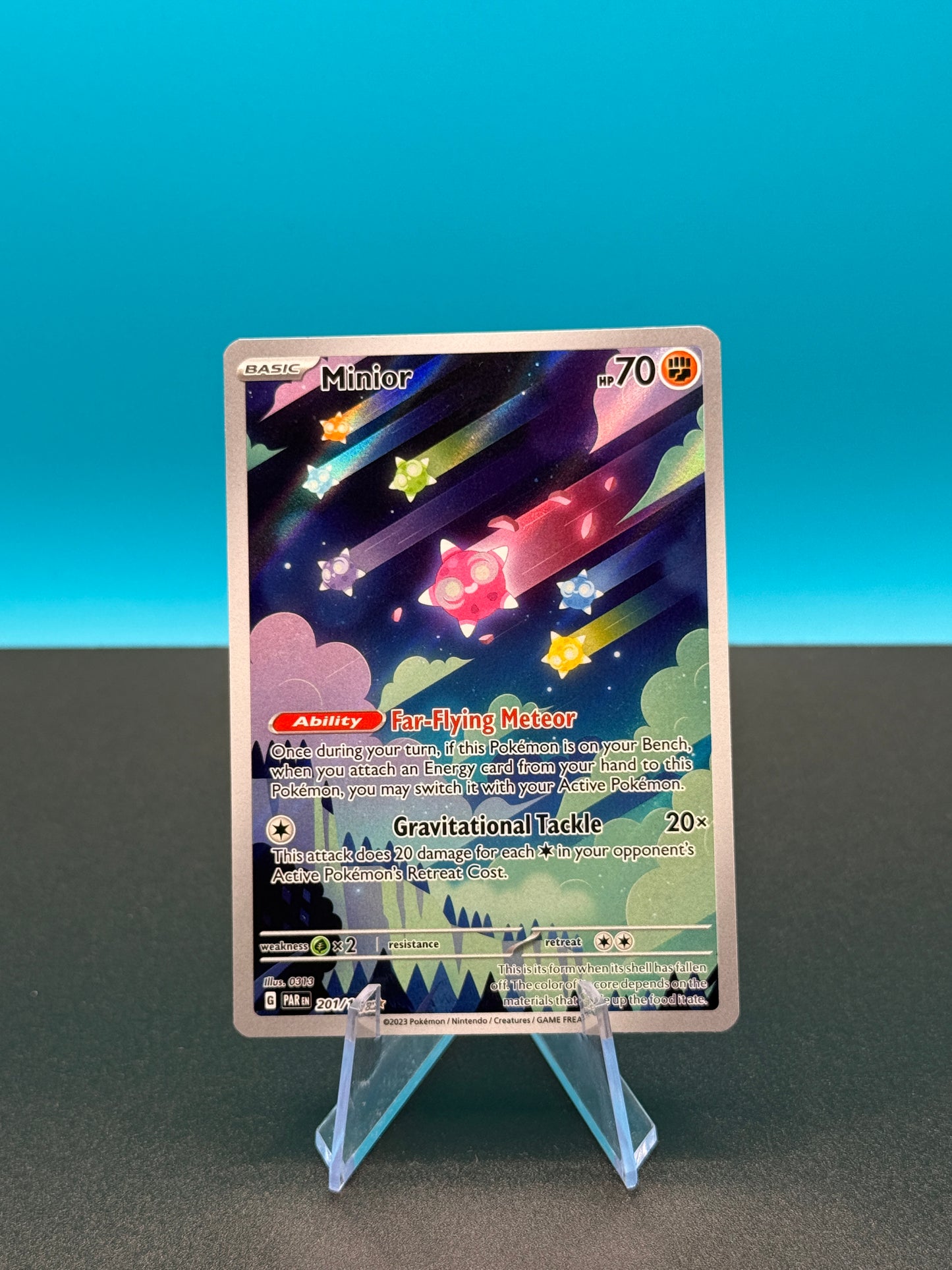 Pokémon TCG S&V Paradox Rift: Minior 201/182 (Illustration Rare)