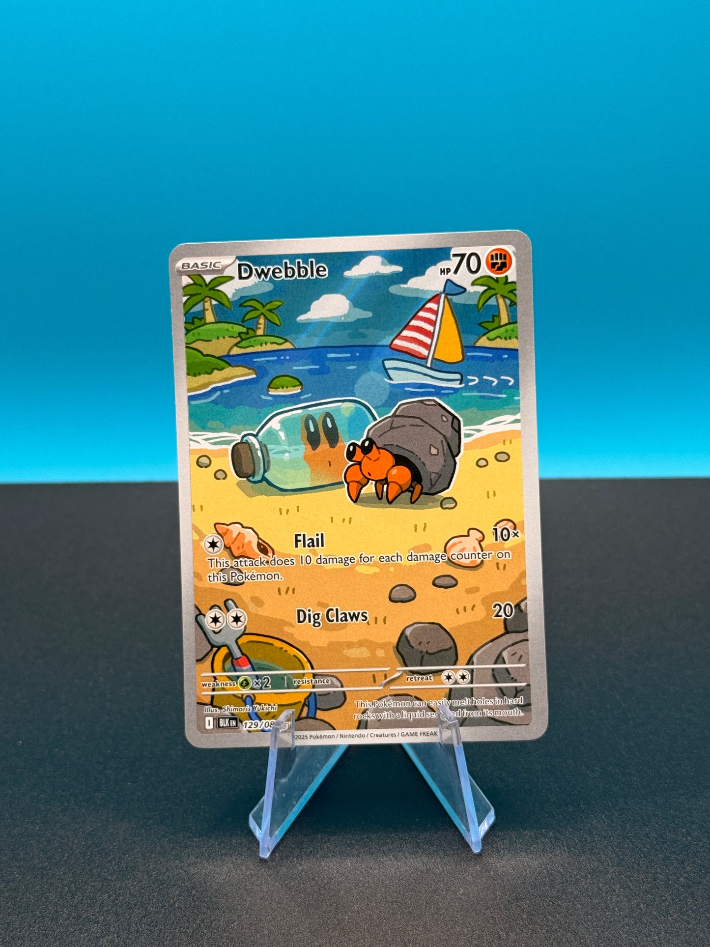 Pokémon TCG S&V Black Bolt: Dwebble 129/086 (Illustration Rare)