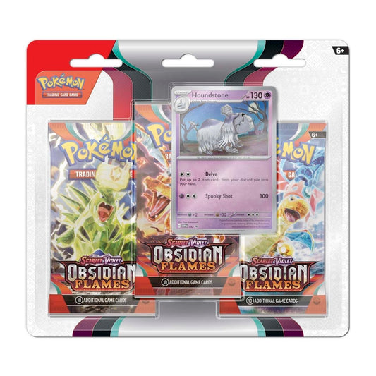Pokémon TCG: Scarlet & Violet-Obsidian Flames Triple Blister & Greavard Promo Card