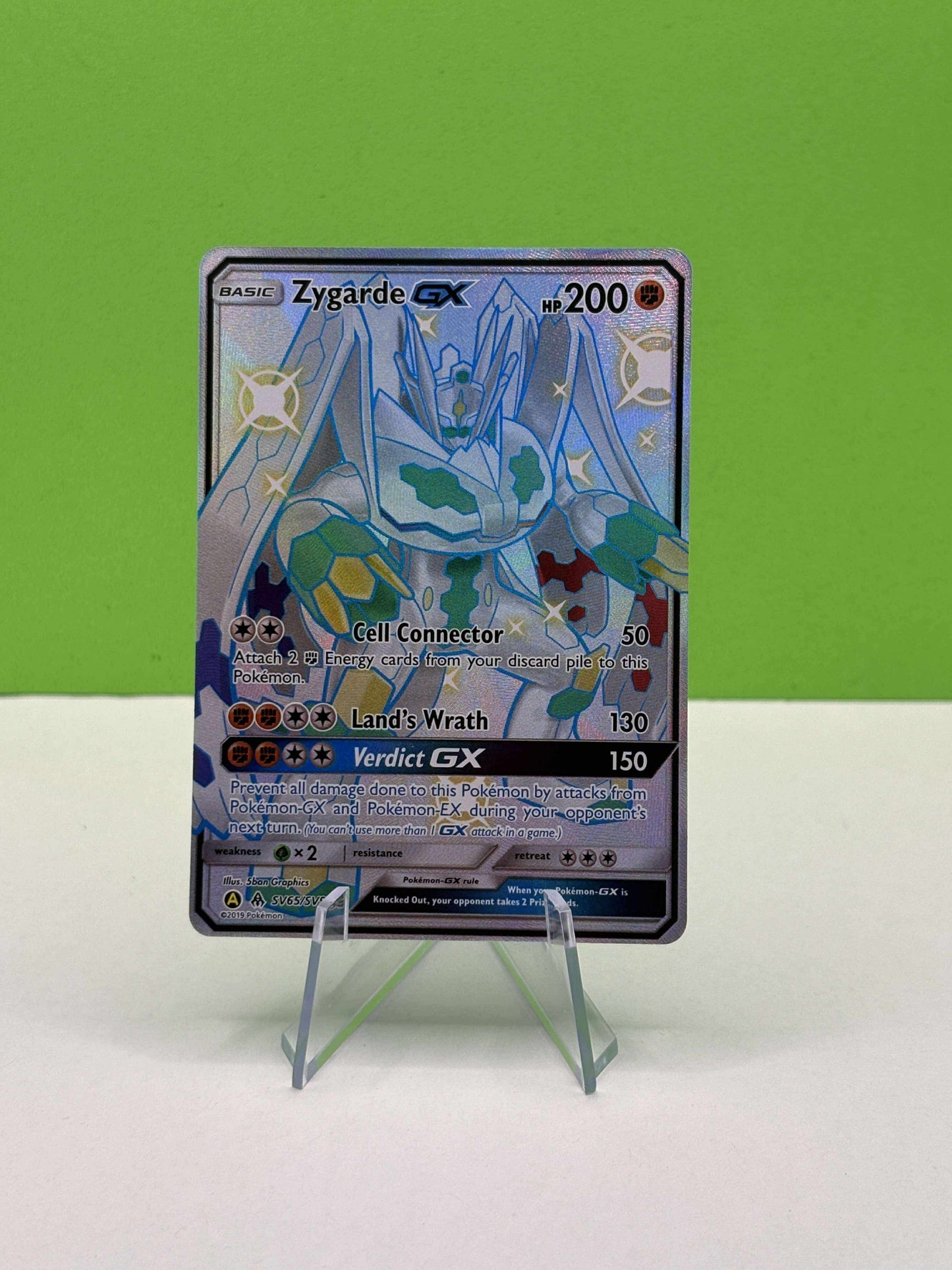 Pokémon TCG S&M Hidden Fates: Zygarde GX SV65/SV94 (Shiny Holo Rare)